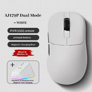 เมาส์ไร้สายสำหรับเล่นเกมคอมพิวเตอร์แบบชาร์จไฟได้ด้วยฐานชาร์จแม่เหล็ก PAW3950 Ajazz AJ179 Pro - Product Image 4