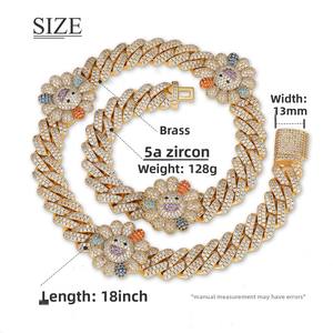 Collana Unisex di Alta Qualità in Rame Placcato Oro 18K con Zirconi Cubici di Grado 5A per Occasioni Speciali - Product Image 6