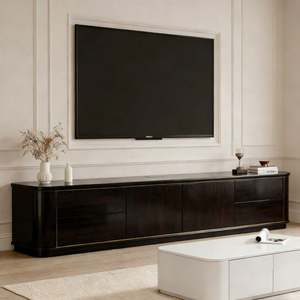 BALOM Customized <b>Wall</b>-Mounted <b>TV</b> Console <b>Floating</b> Media Cabinet Wooden Entertainment <b>Unit</b> for Living Room Interior Decoration - Product Image 5