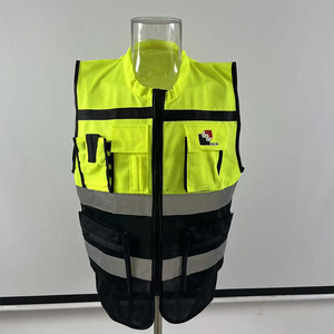 <span class=keywords><strong>Gilet</strong></span> de sécurité réfléchissant <span class=keywords><strong>sans</strong></span> manches / Vêtement d'inspection pour l'ingénierie de la construction / Veste de travail - Product Image 2