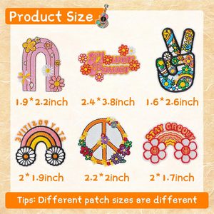 Patch thermocollant en <span class=keywords><strong>feutre</strong></span> brodé <span class=keywords><strong>Mandala</strong></span> Bohème avec motifs complexes, marque OEM pour jupes bohèmes et hauts hippies - Product Image 4