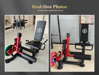 Machine à curls et extensions de jambes à charge libre double fonction Rongan pour entraînement de force en salle de sport