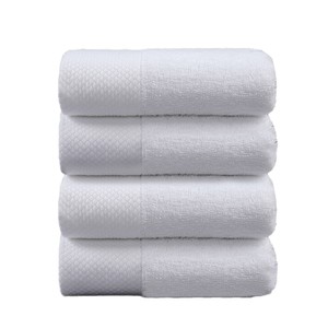 Toalla de hotel Kim Ryan, toalla de baño blanca gruesa de algodón puro de 180 g para hoteles y salones - Product Image 4