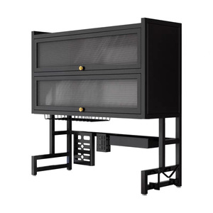 Mueble de Cocina de <span class=keywords><strong>Metal</strong></span> de Doble Nivel de Alta Calidad con Escurridor para Platos y Tazones, Estante de Almacenamiento para Encimera, Diseño Antipolvo - Product Image 1