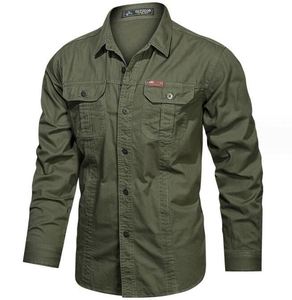 <span class=keywords><strong>Camicie</strong></span> da trekking da esterno a manica lunga Multi-tasca giacca da uomo Casual camicia Cargo in cotone di grandi dimensioni - Product Image 1