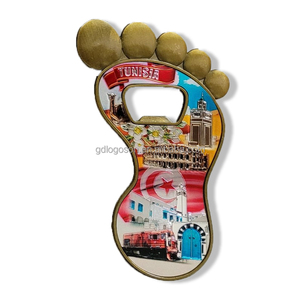 Ouvre-bouteille en cuivre personnalisé avec drapeau de <span class=keywords><strong>la</strong></span> Tunisie, <span class=keywords><strong>Sousse</strong></span>, Sfax, cadeau de voyage pour les touristes - Product Image 1