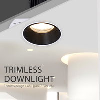 Plafonnier LED anti-éblouissement moderne 10,5W, étanche, encastré, pour bureaux commerciaux, maisons ou hôtels, avec indice de protection IP20