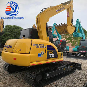 รถขุดไฮดรอลิกแบบตีนตะขาบมัลติฟังก์ชั่นมือสอง โคมัตสุ PC70-8 ขนาด 7 ตัน รถขุดขนาดเล็ก โคมัตสุ PC70 Pc70-8 - Product Image 3