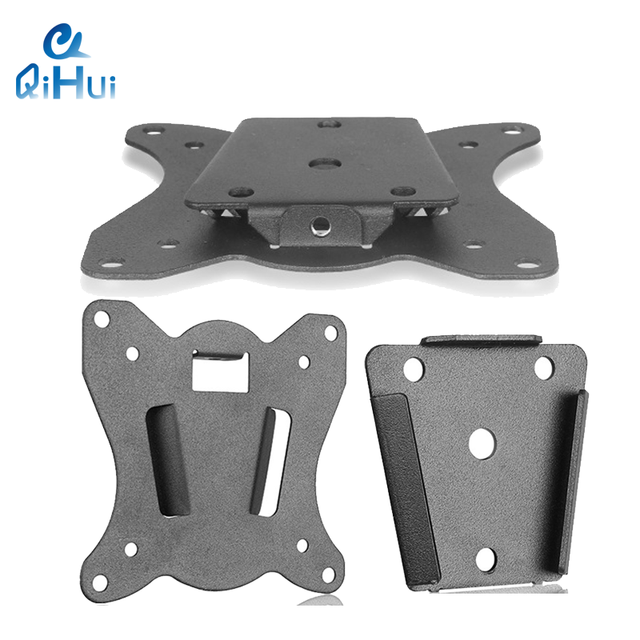 QiHui Fast Production Tilt TV Wall Bracket Mount for 12- 24 Inch LCD LED OLED Screens up to 15kg Flat Digital Panels Vesa 75*75
