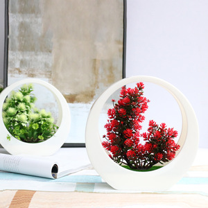 Decoración para el Hogar, Plantas Artificiales, Flores de Plástico, Pino, Ciprés y Agujas de Pino, Adornos Decorativos de Escritorio, Bonsái - Product Image 6
