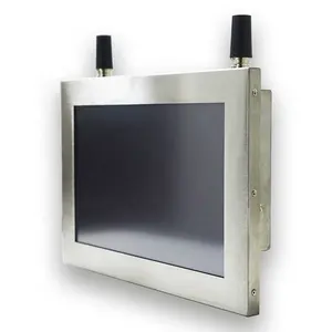 18.5 Inch Full Waterproof Ip65 All In 1 Stainless Steel Panel Pc With 5 Wire Resistive Touchscreen