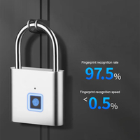 Serrure à empreintes digitales pour cadenas, recharge USB, cadenas de sécurité portable sans clé, serrure de porte électronique, cadenas électronique