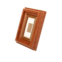 YUESHEN Cadre photo en bois massif personnalisé, support de bureau en noyer, porte-photo en bois, pièces usinées CNC