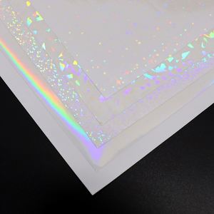 Film de lamination à froid autocollant en PVC transparent brillant mat holographique A4 pour la protection des photos et des images - Product Image 1