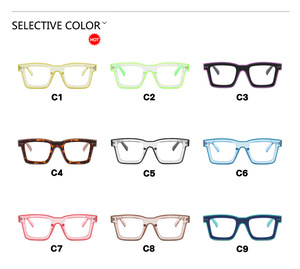 <span class=keywords><strong>ADE</strong></span> Wu แว่นตาออพติคอล TR90เจลลี่ KDD5202ใสกรอบสี่เหลี่ยมสองสีใสแว่นตาคอมพิวเตอร์กันแสงสีฟ้า - Product Image 6