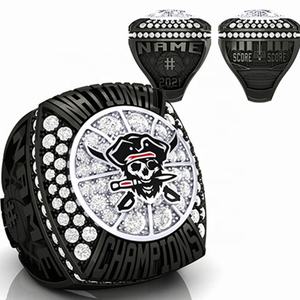 Personaliza el Anillo de Campeonato del Torneo, Anillos de Béisbol y Baloncesto USSSA Juveniles Económicos con Diferentes Nombres y Números de Jugadores - Product Image 1