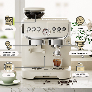 <span class=keywords><strong>Machine</strong></span> à café expresso semi-automatique 15 bars avec moulin intégré pour <span class=keywords><strong>dosettes</strong></span> <span class=keywords><strong>souples</strong></span> – Vente en gros - Product Image 6