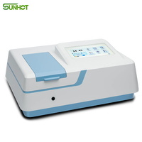 SUNHOT Hot Sale 2.0nm Double Beam UV-Visible Spectrophotometer 190-1100nm Wavelength Range Touchscreen Display Model SP-XUV5102