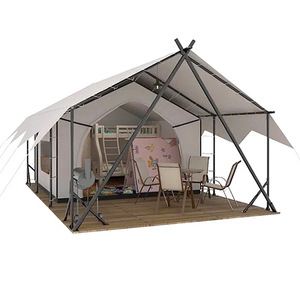 Diagonal Bracing Type Camping <b>Tent</b> 6-8 Person Double Layer Oxford Four-season <b>Large</b> Space Outdoor Hotel <b>Tent</b> - Product Image 4