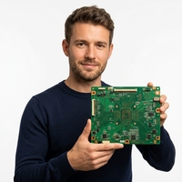 Placa Base para Servidor de Centro de Datos con Carga Inalámbrica de Alta Velocidad, Ensamblaje de PCB Multicapa HDI PCBA HRPCBA, Marca con 64GB de RAM, Completa