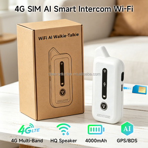 แบตเตอรี่ ChiWay 4000mAh อินเตอร์คอม AI ปรับแต่งได้ รองรับการระบุตำแหน่ง ซิม 4G อินเตอร์คอมอัจฉริยะ AI Wi-Fi อินเตอร์คอมพกพาแบบ Wi-Fi วอล์คกี้ทอล์คกี้ - Product Image 5