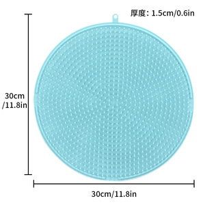 Silicone Back Scrubber Bath Pad With Bristles For Body Exfoliation Shower Massage Tool - Product Image 5