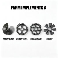 Tracteurs multifonctionnels de type chenillé diesel avec lame à sillons et roue de désherbage pour le travail de labour des terres agricoles