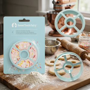 Emporte-pièce rond de 3 pouces pour beignets et biscuits - Moule en plastique PP de qualité alimentaire pour la pâtisserie, les biscuits et le fondant - Sans BPA - Product Image 1