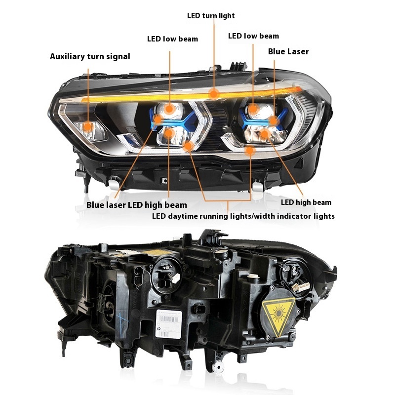G05 G06 modified headlight assembly single