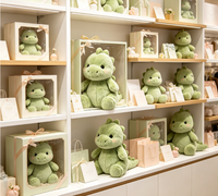 Peluche de dinosaure personnalisée, jouet en peluche doux et mignon avec rembourrage en coton, taille personnalisée pour cadeau d'anniversaire pour enfants, unisexe