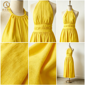 Roupas abbigliamento donna abito di lino abiti Casual ampia spiaggia lunga cavezza <span class=keywords><strong>Maxi</strong></span> sera femminine estive adulti naturali - Product Image 4