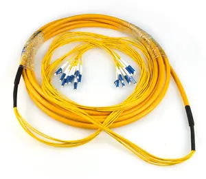 Breakout 2 4 6 8 12 24 48 96 Cores Single Mode Bunchy Type Breakout Fiber Optic Patch Cord