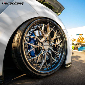 Hongcheng ล้อแม็กล้อแม็กคาร์บอนไฟเบอร์2ชิ้น, <span class=keywords><strong>16</strong></span> 17 18 19 20 21 23 24นิ้ว5X112 5X114.3 5X120 - Product Image 6