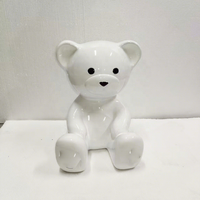 Ensemble d'ornements en résine en forme de cœur, de ballons et d'ours en peluche, modèle de logo personnalisé, pour sculpture artistique