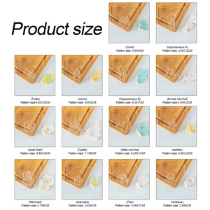 Tagliabiscotti a Forma di Castello delle Sirene e Mondo Sottomarino, Stampino in Acrilico per Biscotti e Fondente, per Decorazione Torte - Product Image 6