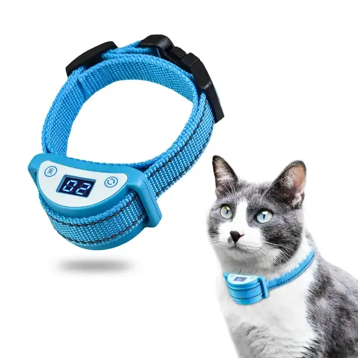 Buona qualità 2023 New Stop Anti-meow Safety collari carini addestramento elettronico ricaricabile Shock Cats collare Anti Meowing per gatto