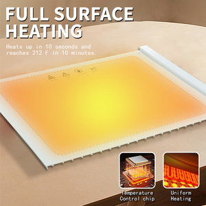OEM 2kg 15mm Flexible Silicon Material Food <strong>Warming</strong> <strong>Tray</strong> Warmer Roll up Storage Save Space Meal Heating Silicone Warm Board Mat - Product Image 5