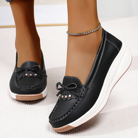 Mode femmes décontracté sport baskets chaussures à semelle souple reniflard anti-glissant bureau extérieur appartements mocassins marche Style chaussures