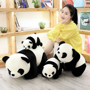 Nouvelle peluche <span class=keywords><strong>panda</strong></span> douce et réaliste avec rembourrage en coton PP et broderie, couleur personnalisée - Product Image 2