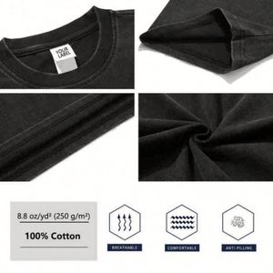 Clothing Manufacturer's Oversized Acid Washed Graphic Vintage T-<b>Shirts</b> for Men Custom Streetwear Heavyweight Men's T-<b>Shirt</b> - Product Image 5