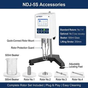 Viscosimètre Rotatif Numérique NDJ-5S 1-100000 MPas, Rotor 4 Vitesses, Testeur de Viscosité pour Revêtements, Peintures, Encres et Liquides, Usage Laboratoire - Product Image 3