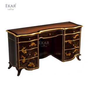 Table de toilette de luxe EKAR <span class=keywords><strong>Florentine</strong></span> &amp;   Miroir orné |   Coiffeuse peinte à la main de style anglais |   EKAR FURNITURE - Product Image 1