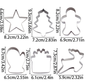 Vente chaude En Acier Inoxydable Père Noël Arbre De Noël DIY Gâteau Outils Moule À Biscuits pour La Fête De Noël Festival Cookie Cutter - Product Image 4