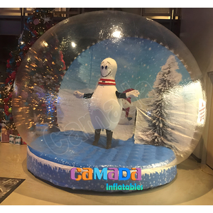 Inflatable Human Size <b>Snow</b> <b>Globe</b> <b>Christmas</b> Background Giant Inflatable <b>Snow</b> <b>Globe</b> Photo Booth for Outdoor - Product Image 2