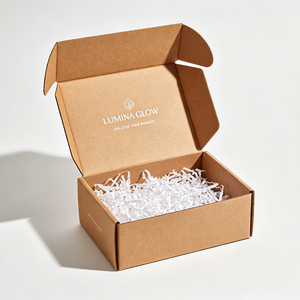 Boîtes d'expédition en carton ondulé kraft auto-scellantes personnalisées pour l'emballage de cosmétiques, de produits de beauté et de soins de la peau, fabricant vietnamien direct, faible tarif - Product Image 2