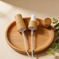 15Ml 20Ml Cosmetische Essentiële Olie Glazen Druppelflesjes met Drukdruppelaar Mini Serum Monsters Bamboe Spraypompdopjes Spraypomp