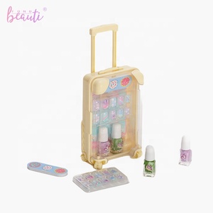 Vente chaude bricolage jouets non toxiques enfants maquillage Portable cosmétiques voyage boîte ensemble - Product Image 6