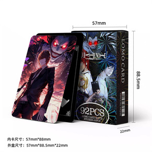 92 Pezzi Carte Fotografiche <span class=keywords><strong>Anime</strong></span> Death <span class=keywords><strong>Note</strong></span>, Piccoli Adesivi, Carte Regalo Olografiche in Scatola, LOMO Fronte-Retro - Product Image 5