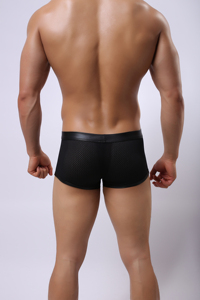 Boxers en cuir pour hommes, sexy, nouvelle mode, design tendance, sous-vêtements pour <span class=keywords><strong>homme</strong></span>, boxers pour jeunes garçons, sous-vêtements pour hommes - Product Image 6