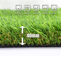Césped Artificial Resistente para Jardín Exterior, Alfombra de Césped para Área de Recreo